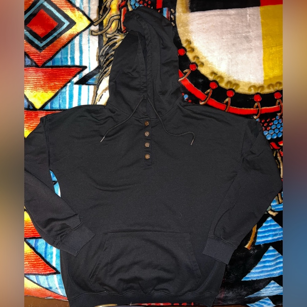 Black Womens Hoodie Sweater